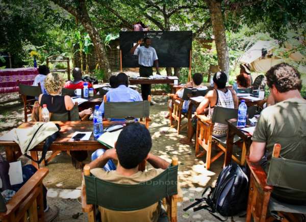 permaculture class at distant relatives kilifi